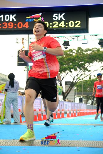 Race photo from CISANGKAN KBP CITY RUN 2025