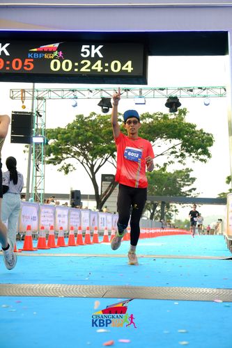 Race photo from CISANGKAN KBP CITY RUN 2025