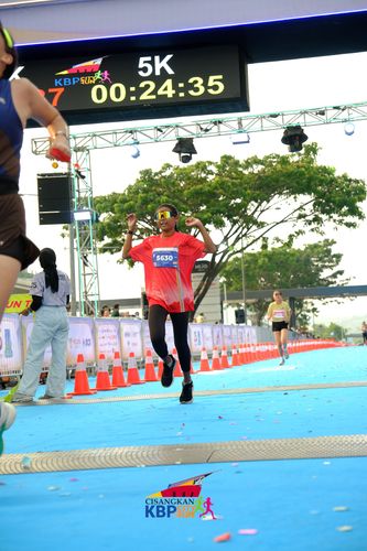 Race photo from CISANGKAN KBP CITY RUN 2025
