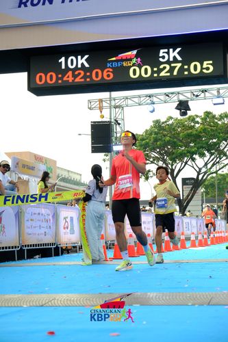 Race photo from CISANGKAN KBP CITY RUN 2025