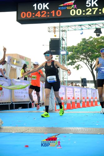 Race photo from CISANGKAN KBP CITY RUN 2025