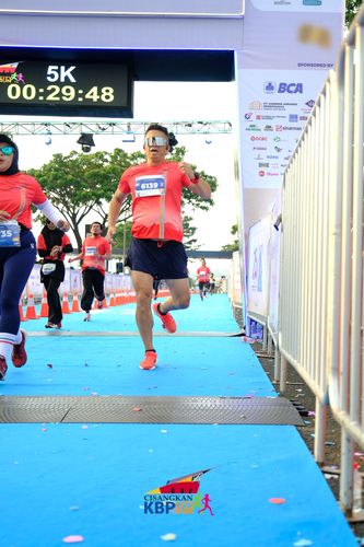 Race photo from CISANGKAN KBP CITY RUN 2025
