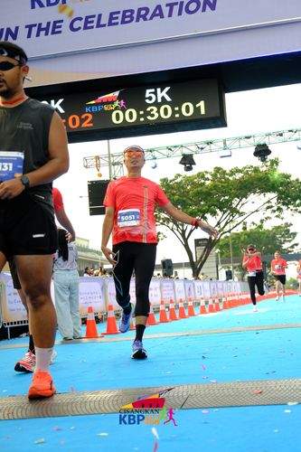 Race photo from CISANGKAN KBP CITY RUN 2025