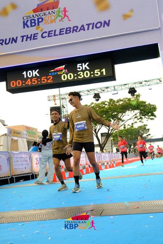 Race photo from CISANGKAN KBP CITY RUN 2025
