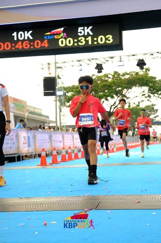 Race photo from CISANGKAN KBP CITY RUN 2025