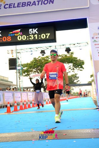 Race photo from CISANGKAN KBP CITY RUN 2025