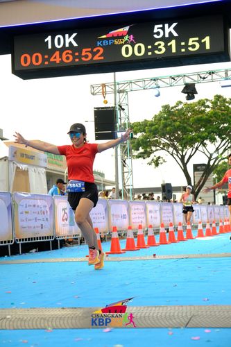 Race photo from CISANGKAN KBP CITY RUN 2025