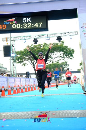 Race photo from CISANGKAN KBP CITY RUN 2025