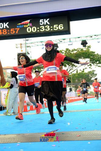 Race photo from CISANGKAN KBP CITY RUN 2025