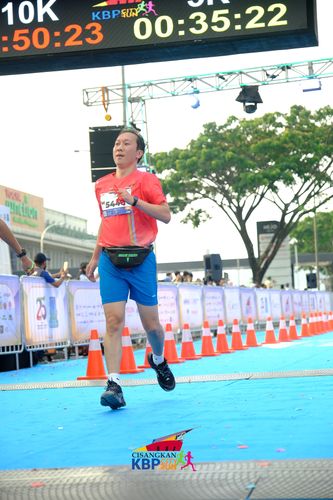 Race photo from CISANGKAN KBP CITY RUN 2025