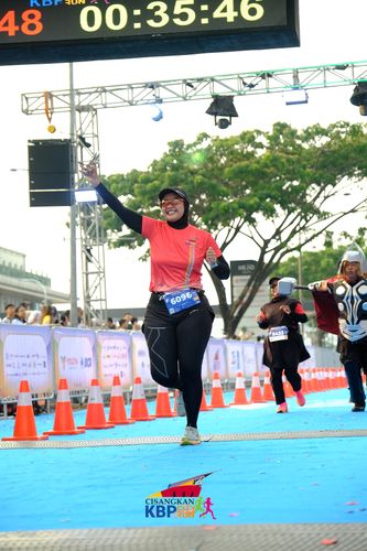 Race photo from CISANGKAN KBP CITY RUN 2025