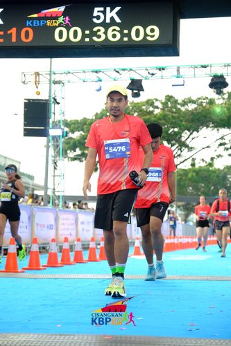 Race photo from CISANGKAN KBP CITY RUN 2025