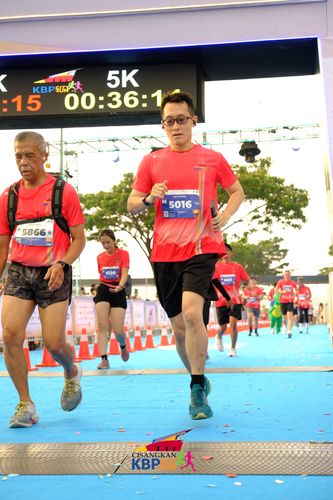 Race photo from CISANGKAN KBP CITY RUN 2025