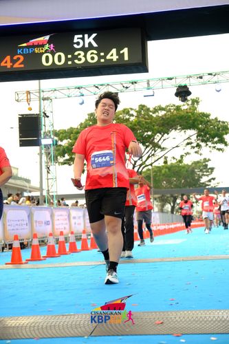 Race photo from CISANGKAN KBP CITY RUN 2025