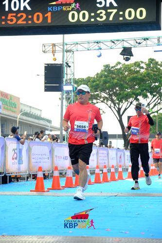 Race photo from CISANGKAN KBP CITY RUN 2025