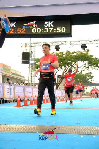 Race photo from CISANGKAN KBP CITY RUN 2025