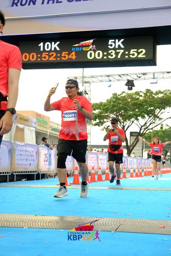 Race photo from CISANGKAN KBP CITY RUN 2025