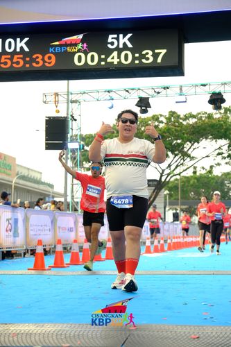 Race photo from CISANGKAN KBP CITY RUN 2025
