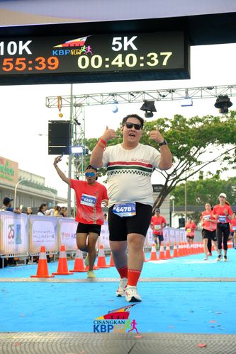 Race photo from CISANGKAN KBP CITY RUN 2025