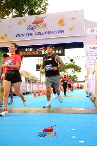 Race photo from CISANGKAN KBP CITY RUN 2025