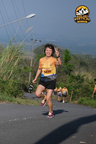 Race photo from Kelud Vertical Challenge 2024