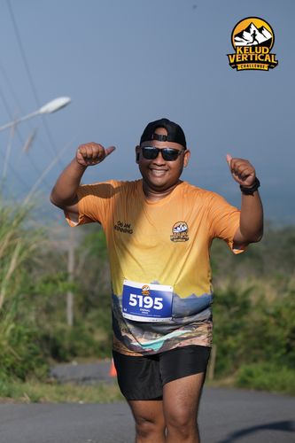 Race photo from Kelud Vertical Challenge 2024