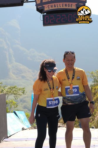 Race photo from Kelud Vertical Challenge 2024