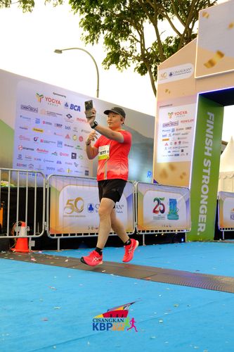 Race photo from CISANGKAN KBP CITY RUN 2025