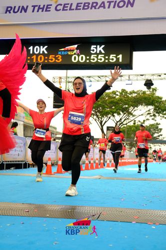 Race photo from CISANGKAN KBP CITY RUN 2025