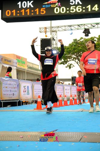 Race photo from CISANGKAN KBP CITY RUN 2025