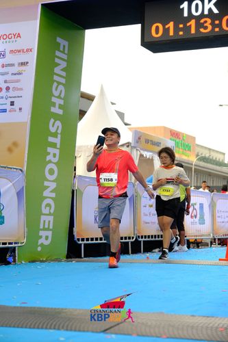 Race photo from CISANGKAN KBP CITY RUN 2025