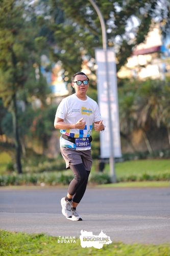 Race photo from Taman Budaya x BOGORUN 2025