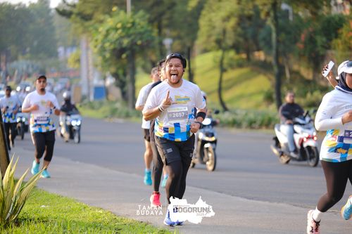 Race photo from Taman Budaya x BOGORUN 2025