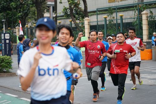 Race photo from Lari Bareng Yuk!