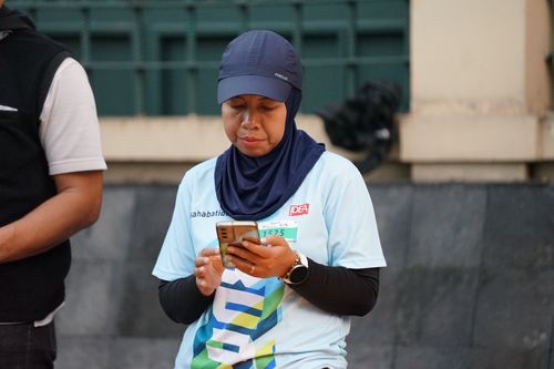 Race photo from Lari Bareng Yuk!