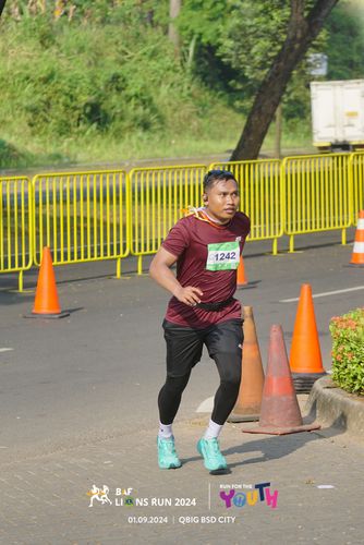 Race photo from BAF LIONS RUN 2024