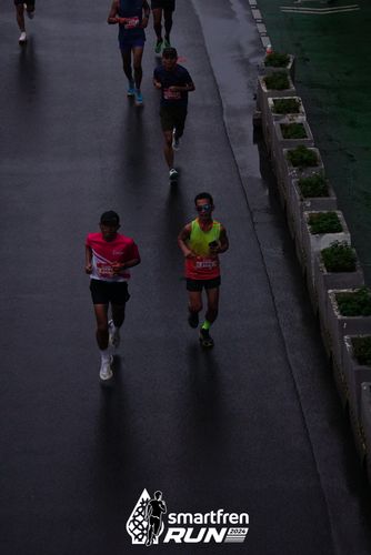 Race photo from Smartfren Run 2024