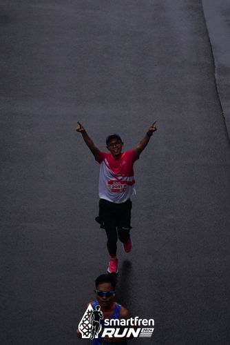 Race photo from Smartfren Run 2024