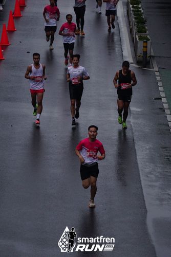 Race photo from Smartfren Run 2024