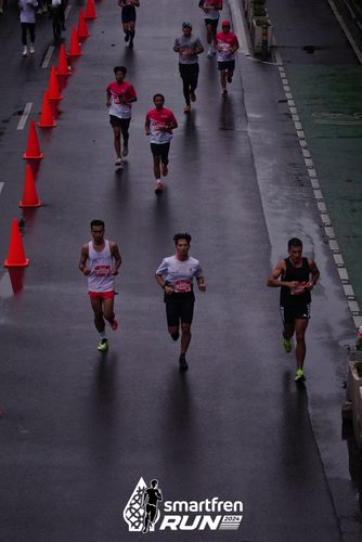 Race photo from Smartfren Run 2024