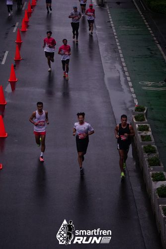 Race photo from Smartfren Run 2024