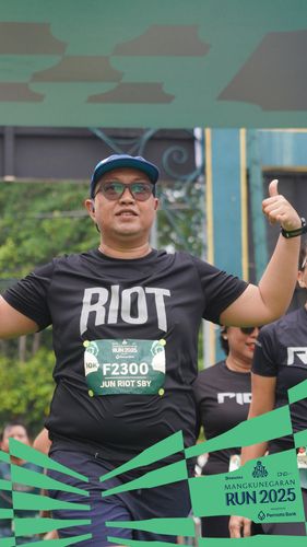 Race photo from Mangkunegaran Run 2025