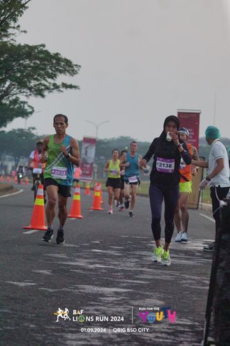 Race photo from BAF LIONS RUN 2024