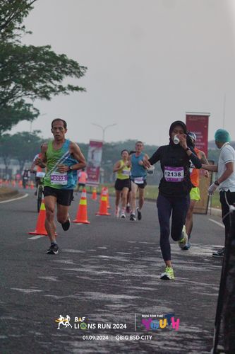 Race photo from BAF LIONS RUN 2024