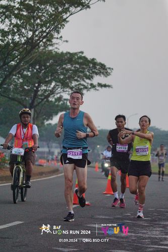 Race photo from BAF LIONS RUN 2024