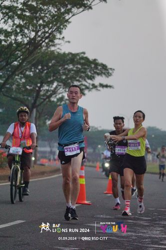 Race photo from BAF LIONS RUN 2024