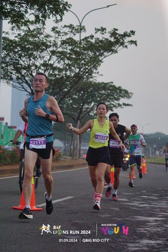 Race photo from BAF LIONS RUN 2024