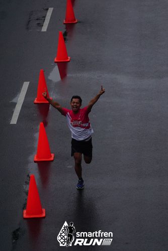 Race photo from Smartfren Run 2024