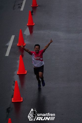Race photo from Smartfren Run 2024