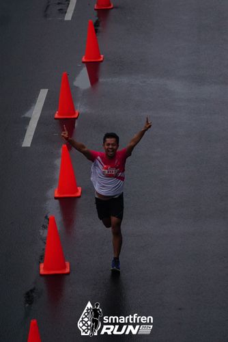Race photo from Smartfren Run 2024